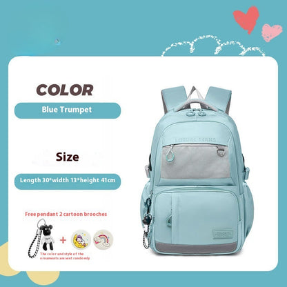 Simple Commute Schoolbag Waterproof Backpack Campus