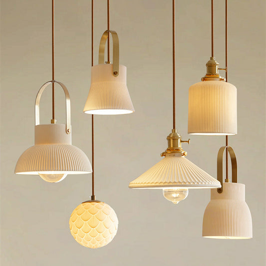 Simple Creative Light-transmitting Porcelain Chandelier
