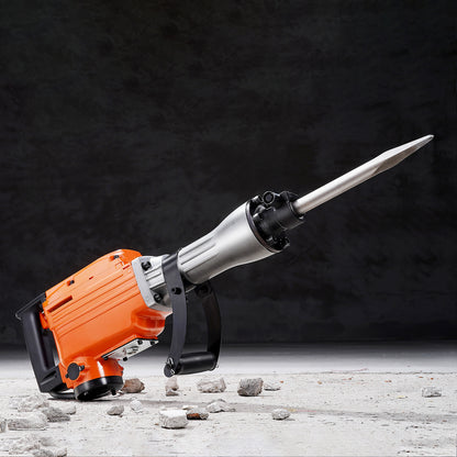 VEVOR Demolition Jack Hammer, 2200W 1400 BPM Jack Hammer Concrete Breaker, Heavy Duty Electric Jack Hammer 6pcs Chisels Bit With Gloves, Swiveling Front Handle For Trenching And Breaking Holes