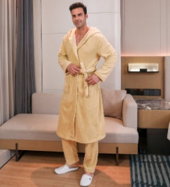 Men's Fibre Velvet Gown Set