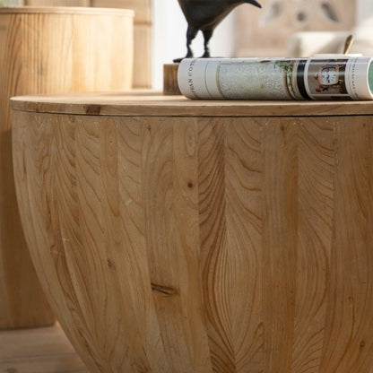 Vintage Style Bucket Shaped Centre Table Set For Office, Dining Room And Living Room