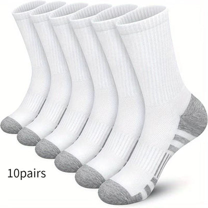 Athletic Socks Plus Size  Mid Tube Cotton Breathable