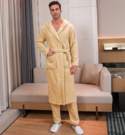 Men's Fibre Velvet Gown Set