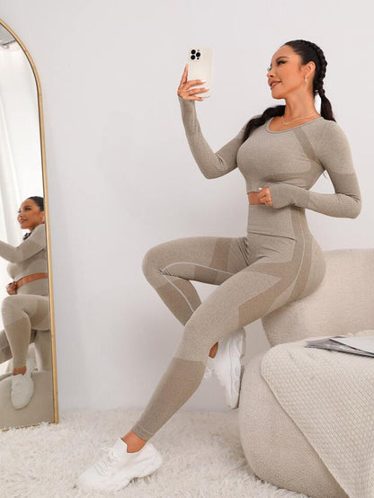 Hip-Lifting Sports Leggings Yoga Clothes Set - High Performance Activewear